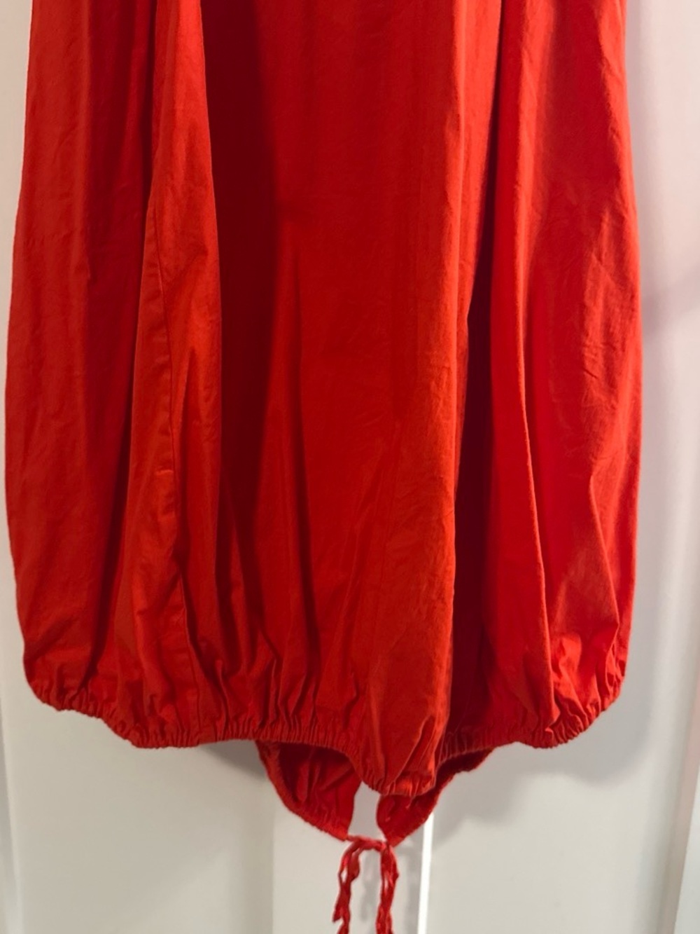 Free People Bright Red Midi Dress with Dolman Sleeves - Picture 5 of 7